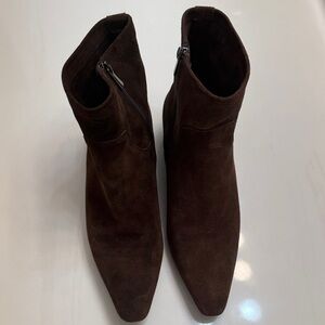 Jason Wu Dark Brown Suede Ankle Boots